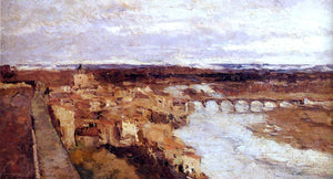  Albert Lebourg View of the Town of Pont-du-Chateau - Art Print