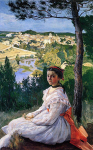  Jean Frederic Bazille View of the Village - Art Print