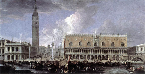  Luca Carlevaris View of the Wharf from the Bacino di San Marco - Art Print