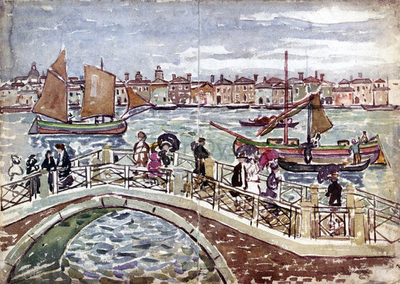  Maurice Prendergast View of Venice (also known as Giudecca from The Zattere) - Art Print