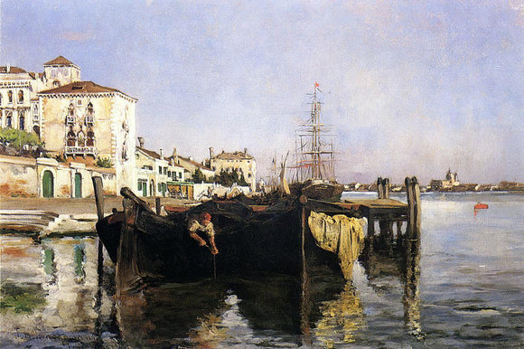  John Twachtman View of Venice - Art Print