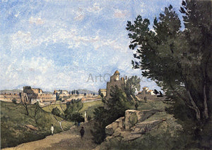  Henri Harpignies View of Villa d'Este - Art Print