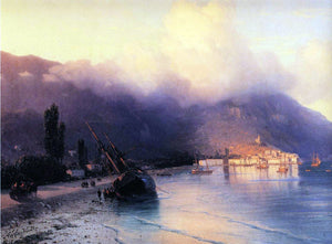  Ivan Constantinovich Aivazovsky View of Yalta (detail) - Art Print