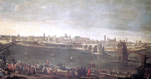  Juan Bautista Martinez Del Mazo View of Zaragoza - Art Print