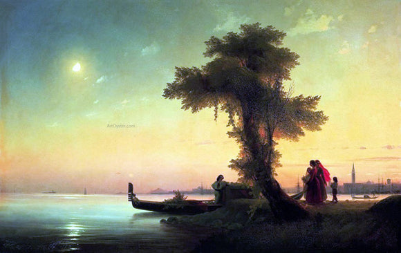  Ivan Constantinovich Aivazovsky View on Lagoon of Venice - Art Print