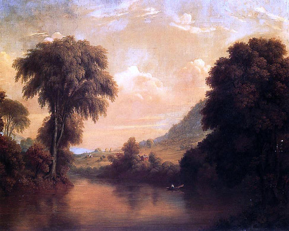  Manneville D Brown View on Mohawk from Morris' Bridge - Art Print