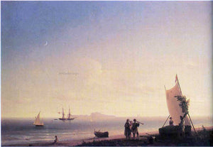  Ivan Constantinovich Aivazovsky View on the Capri - Art Print