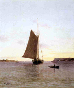  Francis A Silva View on the Hudson River - Art Print