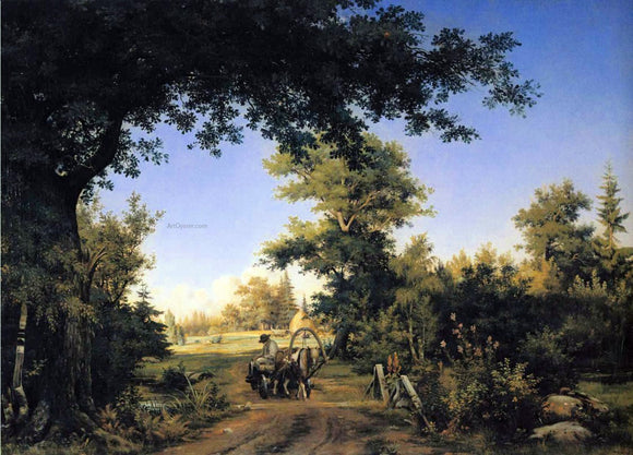  Ivan Ivanovich Shishkin View on the Outskirts of St. Petersburg - Art Print