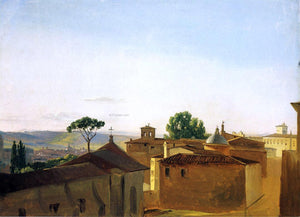  Simon Denis View on the Quirinal Hill, Rome - Art Print