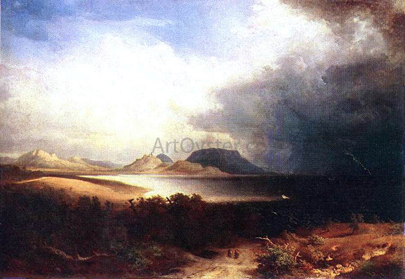  Sandor Brodszky View to the Lake Balaton (Storm) - Art Print