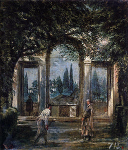  Diego Velazquez Villa Medici in Rome (also known as Pavillon of Ariadne) - Art Print