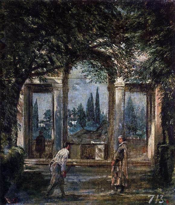  Diego Velazquez Villa Medici in Rome (also known as Pavillon of Ariadne) - Art Print