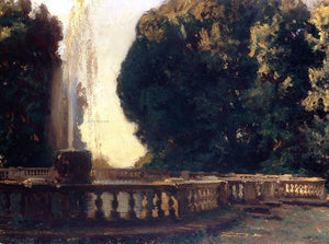  John Singer Sargent Villa Torlonia Fountain - Art Print