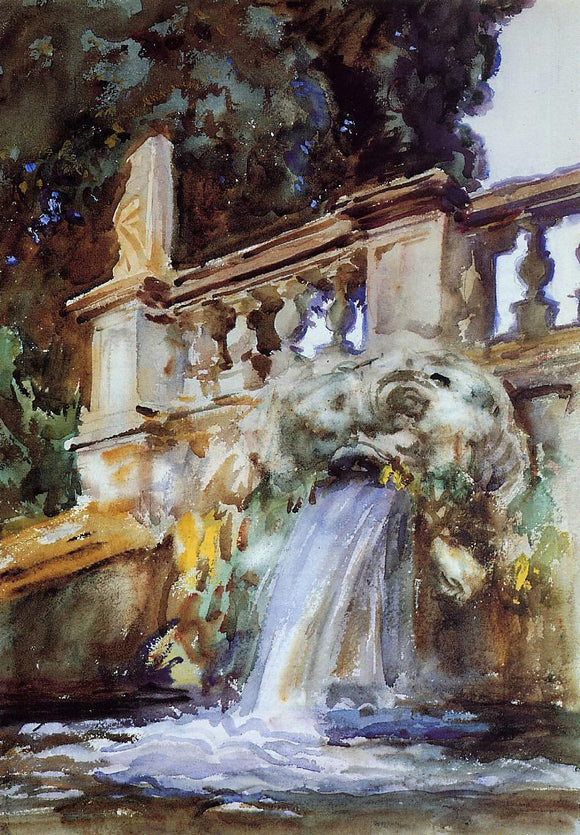  John Singer Sargent Villa Torlonia, Frascati - Art Print