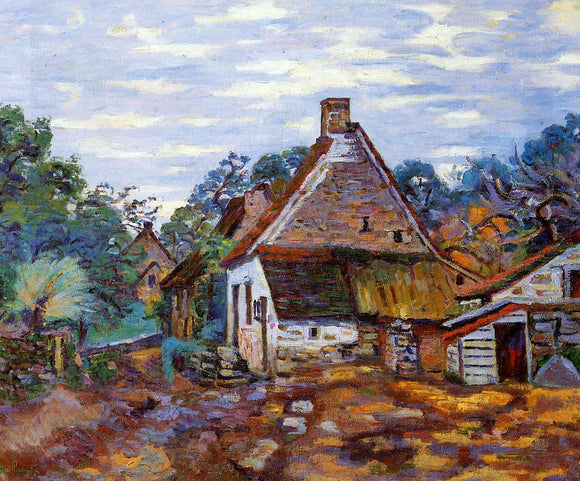  Armand Guillaumin A Village - Art Print