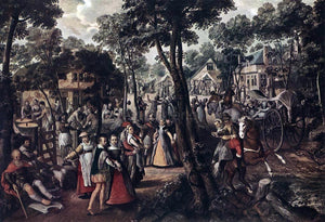  Joachim Beuckelaer Village Feast - Art Print