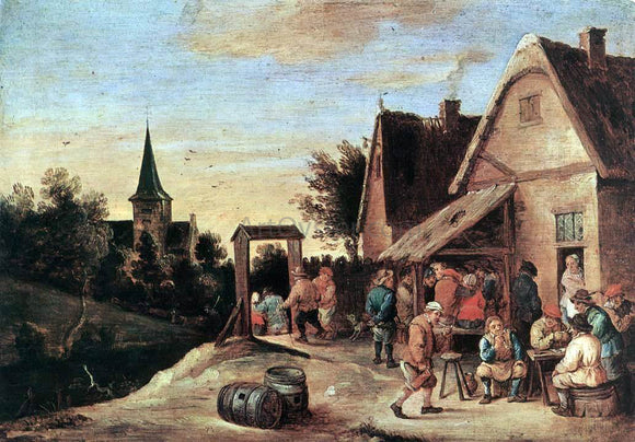  The Elder David Teniers Village Feast - Art Print