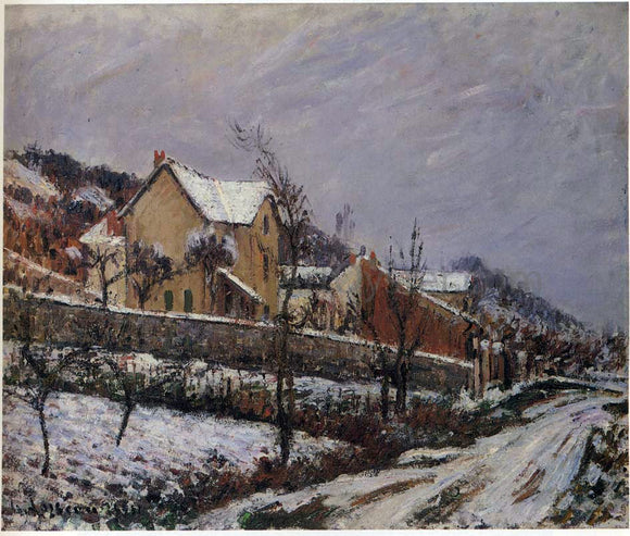  Gustave Loiseau Village in Snow - Art Print