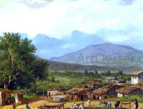  Karl Pavlovich Brulloff Village of San Rocco near the Town of Corfu - Art Print