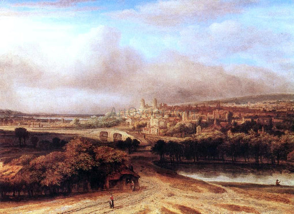  Philips Koninck Village on a Hill - Art Print