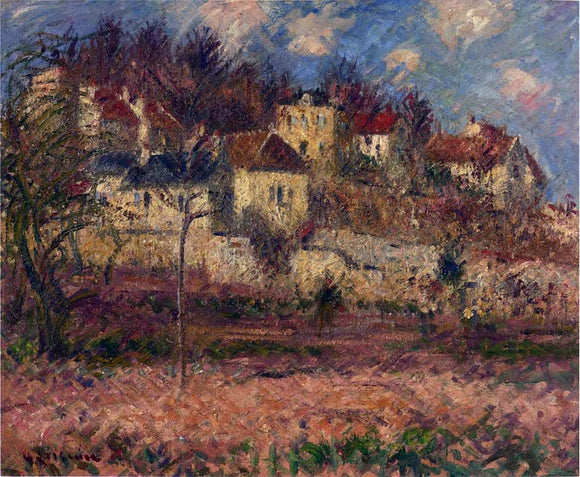  Gustave Loiseau Village on the hill - Art Print