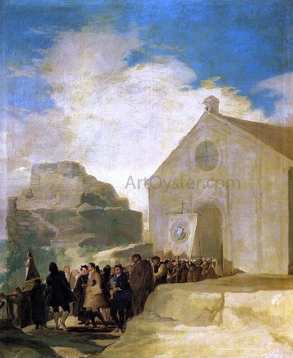  Francisco Jose de Goya Y Lucientes Village Procession - Art Print