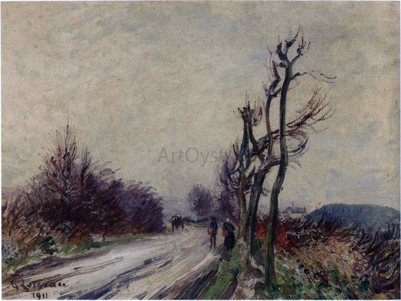  Gustave Loiseau Village Road in Autumn - Art Print