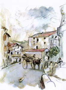  Jules Pascin Village Scene - Art Print