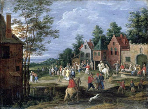  Pieter Gijsels Village Scene - Art Print