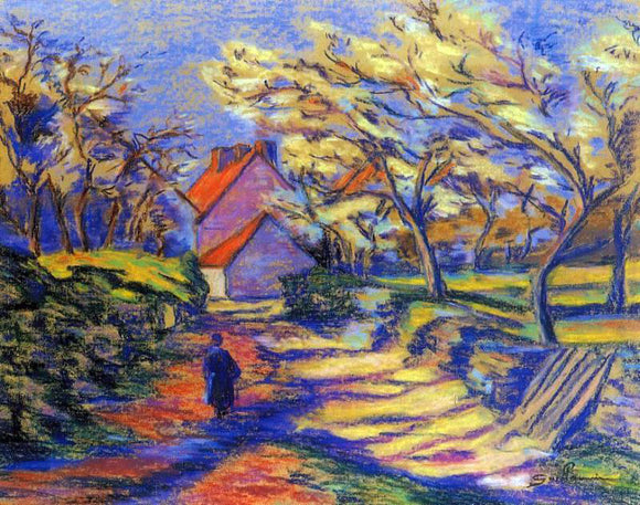  Armand Guillaumin Village Street - Art Print