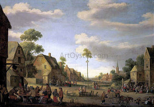  Joost Cornelisz Droochsloot Village Street - Art Print