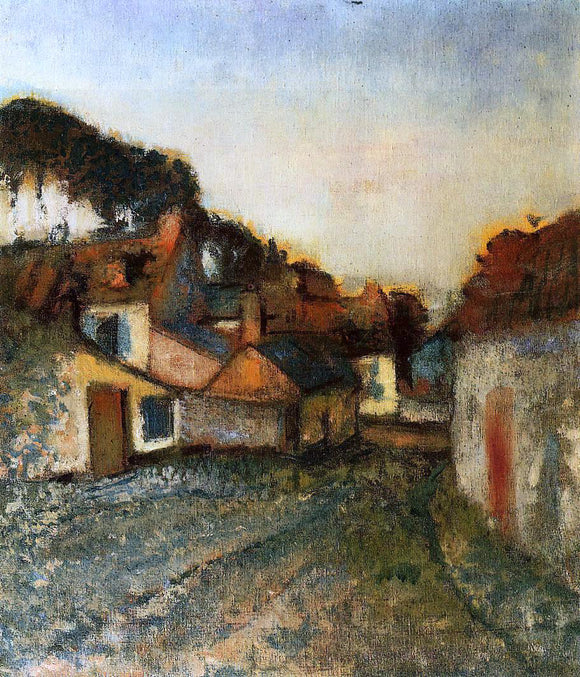  Edgar Degas Village Street - Art Print