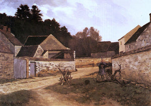  Alfred Sisley Village Street in Marlotte - Art Print