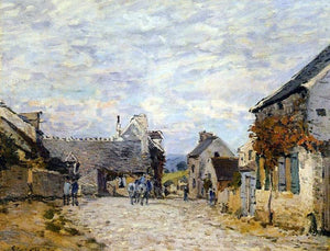  Alfred Sisley Village Street - Louveciennes - Art Print