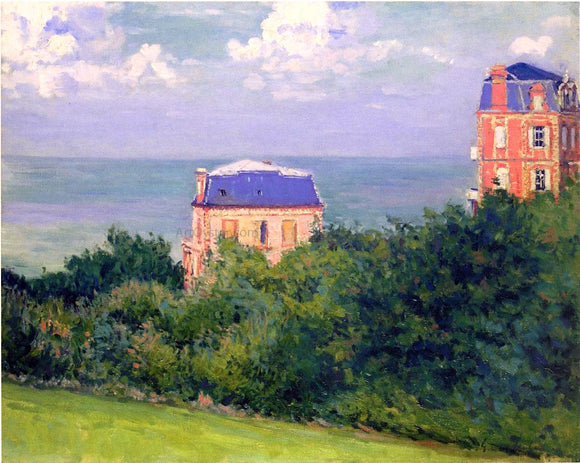  Gustave Caillebotte A Villas at Villers-sur-Mer - Art Print