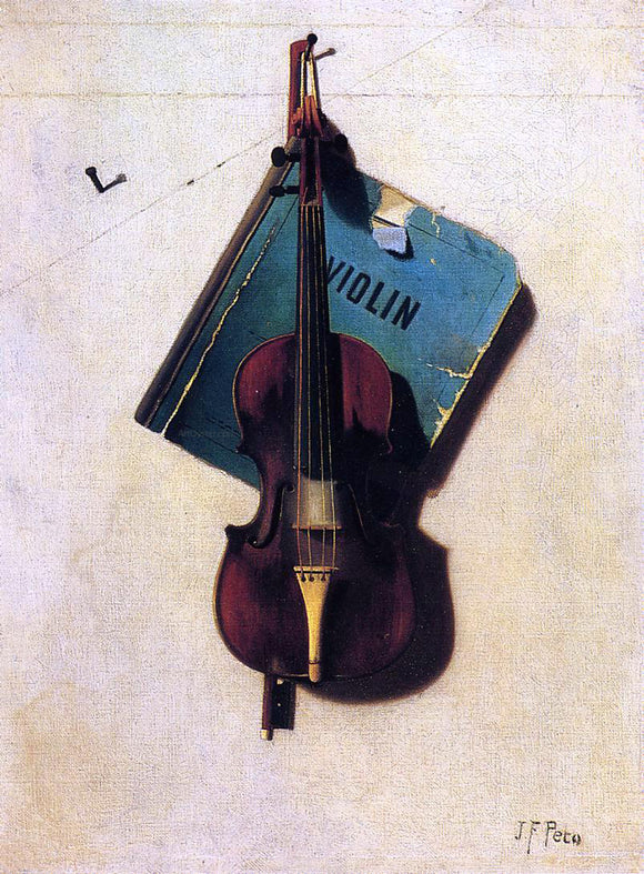  John Frederick Peto Violin - Art Print