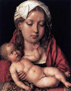  Michel Sittow Virgin and Child - Art Print