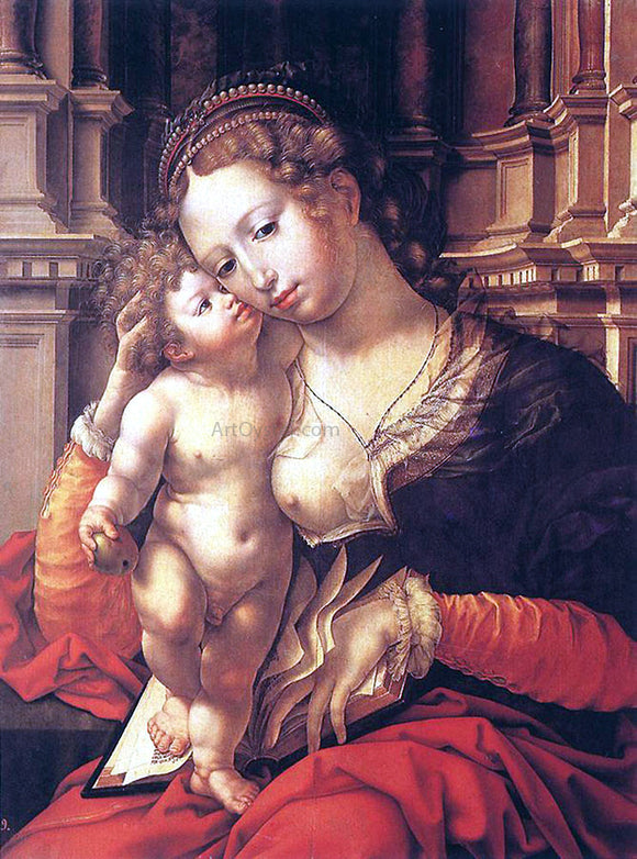  Jan Gossaert (Mabuse) Virgin and Child - Art Print