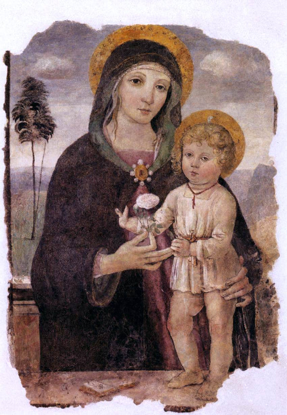  Bartolomeo Caporali Virgin and Child - Art Print