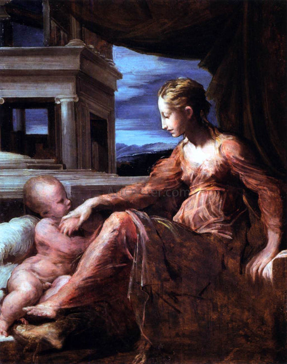  Parmigianino Virgin and Child - Art Print