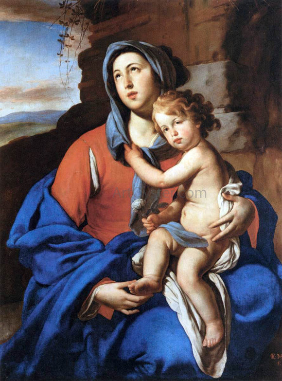  Massimo Stanzione Virgin and Child - Art Print