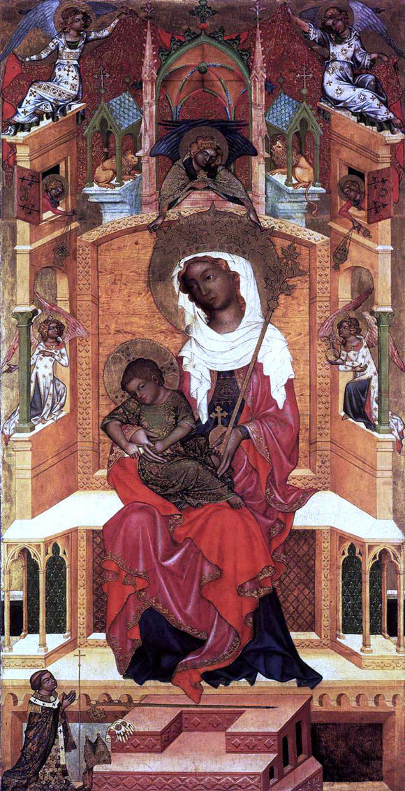  Unknown Bohemian Masters Virgin and Child Enthroned - Art Print