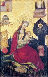  Unknown (2) Masters Virgin and Child in a Garden - Art Print