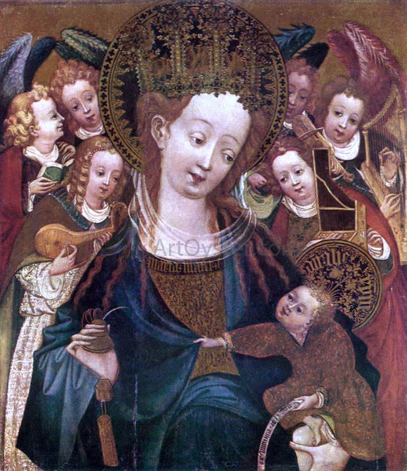  Unknown (2) Masters Virgin and Child with Angels - Art Print