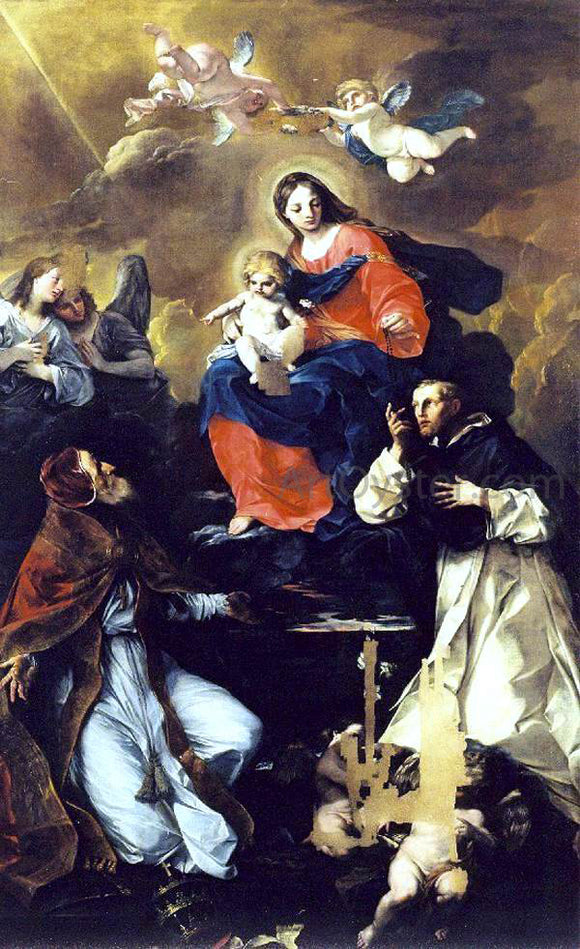  Felice Torelli Virgin and Child with Angels and Saints - Art Print