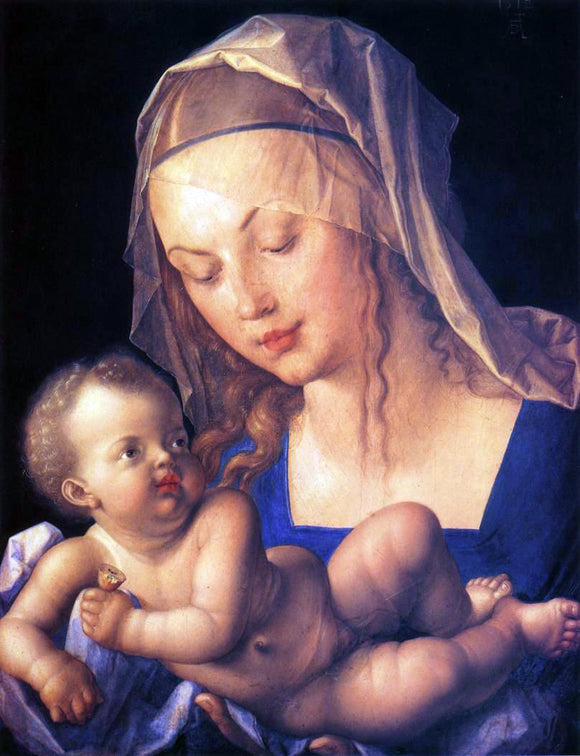  Albrecht Durer Virgin and Child with Half a Pear - Art Print