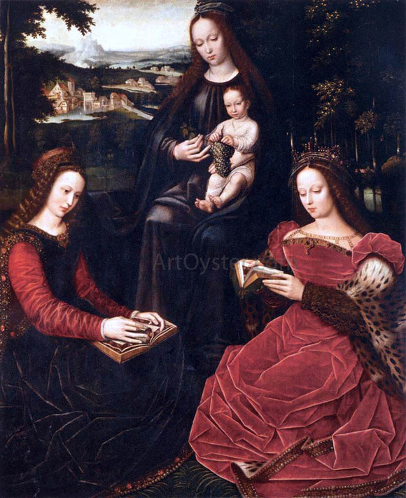  Ambrosius Benson Virgin and Child with Saints - Art Print