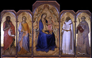  Niccolo Di Ser Sozzo Virgin and Child with Saints - Art Print