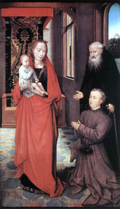  Hans Memling Virgin and Child with St Anthony the Abbot and a Donor - Art Print